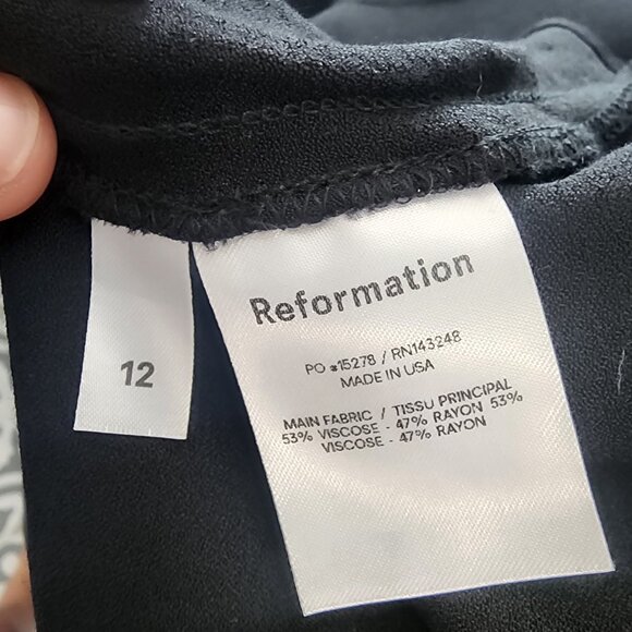 Reformation Benny Cutout Crepe Midi Dress - Picture 13 of 13